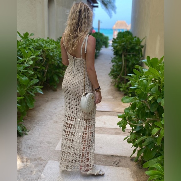 Flook the Label Willow Hand Crocheted Maxi Dress Size S - Picture 2 of 5